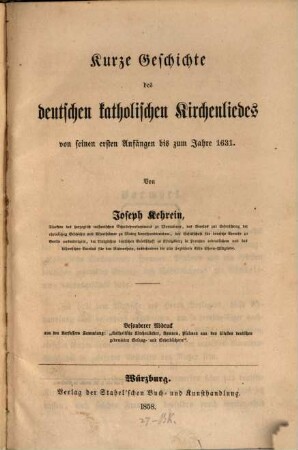 Katholische Kirchenlieder Hymnen Psalmen Aus Den Ltesten Deutschen