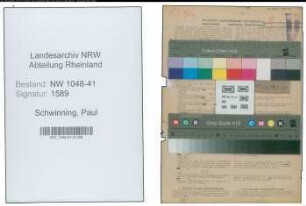 Entnazifizierung Paul Schwinning , geb. 29.12.1899 (Schmied)