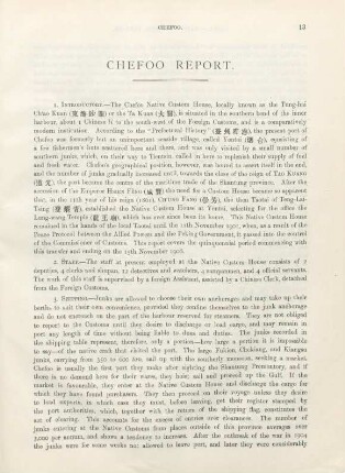 Chefoo report