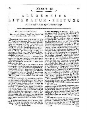 [Klose, C. G.]: Briefe über Sachsen. Von einem Reisenden. Berlin: Himburg 1786