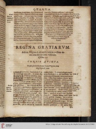 Regina Gratiarum. Concio Quinta