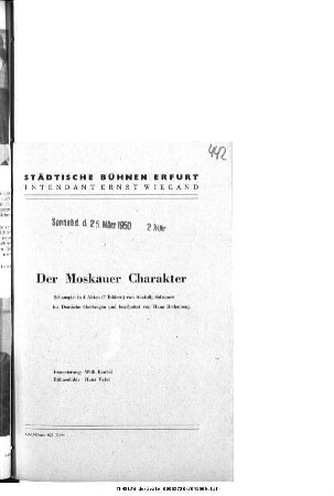 Der Moskauer Charakter
