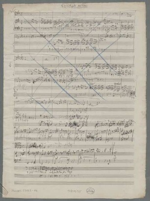 Cenerentola, Excerpts. Sketches - BSB Mus.ms. 23153-14 : [caption title p.1:] Coro d'Angeli Atto Primo. ; [caption title p.2:] Cenerentola sola Atto Primo