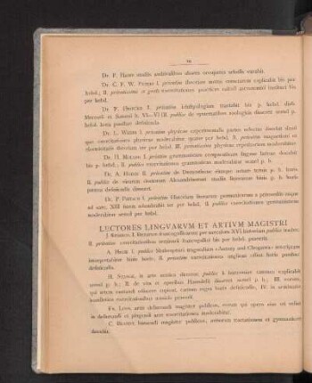 Lectores Lingvarvm Et Artivm Magistri