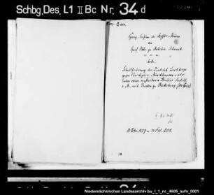 Schuldforderung des Dietrich Lachtorp gegen Christoph von Münchhausen als Erben seines verstorbenen Bruders Ludolf von Münchhausen, ehemals Drost zu Bückeburg