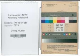 Entnazifizierung Gustav Dilling , geb. 19.12.1897 (Elektriker)