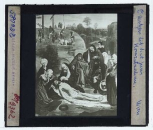 Geertgen, Die Beweinung Christi (Wien KHM GG 991)