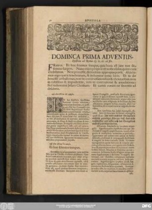Dominca Prima Adventus, Epistola ad Roma 13. v. 11. ad fin.