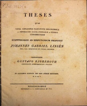 Theses : [ex philologia Graeca et Romana]