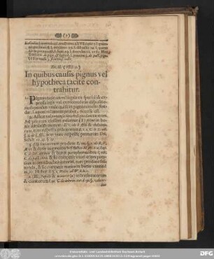 Tit. II. (VIII. 15.) In quibus causis pignus vel hypotheca tacite contrahitur.