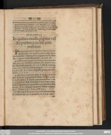 Tit. II. (VIII. 15.) In quibus causis pignus vel hypotheca tacite contrahitur.