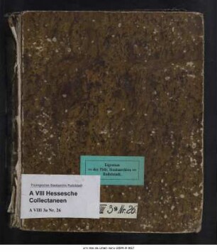 De motibus ruricolarum in Thuringia [der Bauernkrieg in Thüringen], Abschrift eines Manuskripts aus dem Archiv in Arnstadt