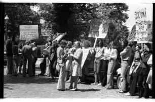 Kleinbildnegativ: HBV-Protest, 1974