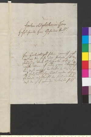 Brief von Seckendorff-Gudent, Christian Adolf von an Goethe, Johann Wolfgang von