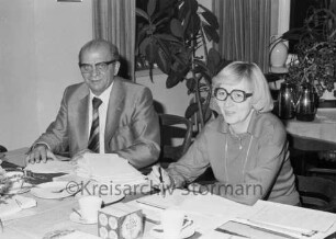 Kreishandwerkerschaft Stormarn: Kreishandwerksmeister Otto Löft und Geschäftsführerin Lotte Klueß