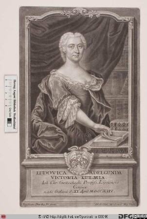 Bildnis Luise Adelgunde Victoria Gottsched, geb. Kulmus