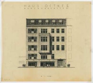 Haus Oetker Kurfürstendamm 228 / Augsburger Straße 35, Berlin-Charlottenburg: Ansicht 1:100