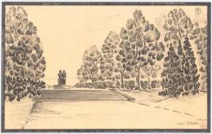 Volkspark einer Großstadt: Perspektivische Ansicht