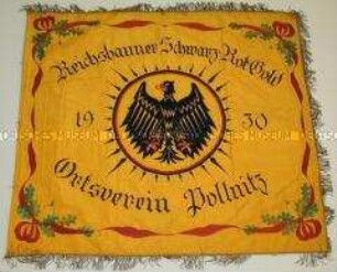 Fahne des Reichsbanners "Schwarz-Rot-Gold", Ortsverein Pollnitz