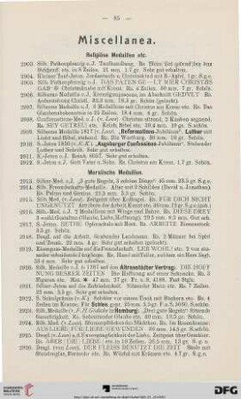 Miscellanea (Nr. 2903-2949)