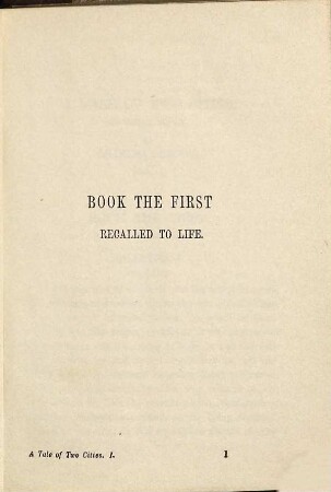 A tale of two cities : in two volumes, 1