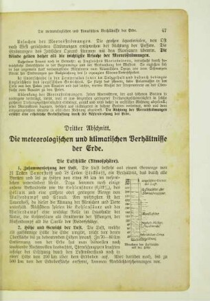 Dritter Abschnitt. Die meteorologischen und klimatischen Verhältnisse der Erde