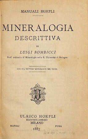 Mineralogia descrittiva