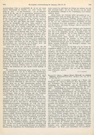 776-777 [Rezension] Mynarek, Hubertus, Johannes Hessens Philosophie des religiösen Erlebnisses