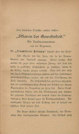 Von demselben Verfasser erschien früher: ...