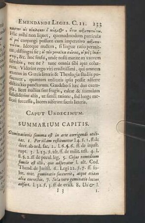 Caput Undecimum. - Decimum Quintum.