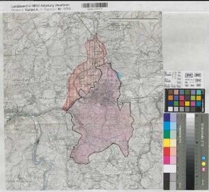 Iserlohn (Iserlohn) Eingemeindungen von Teilen der Gemeinde Oestrich 1928 1 : 25 000 47 x 42 Einzeichnung in Druck Regierung Arnsberg Nr. 17783
