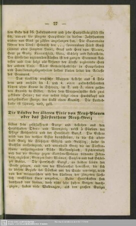 Die Länder der älteren Linie von Reuß-Plauen oder das Fürstenthum Reuß-Greiz