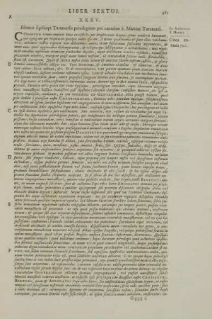 XXXV. Ibbonis Episcopi Turonensis privilegium pro coenobio S. Martini Turonensi.