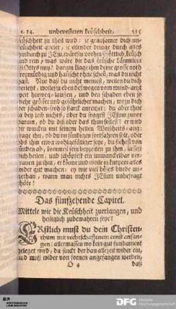 Das fünfzehende Capitel.
