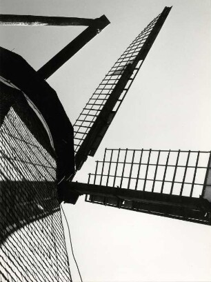 Detail einer alten Windmühle auf der Insel Fehmarn