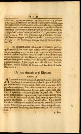 De Iure Amoris ergà seipsum. Caput II.