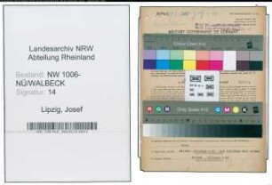 Entnazifizierung Josef Lipzig , geb. 06.06.1897 (Landwirt)