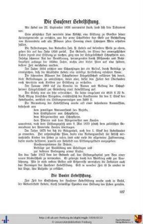 Die Hausener Hebelstiftung