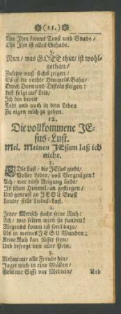 12. Die vollkommene JEsus-Lust