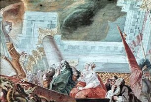 Prozession des Heiligen als Bischof von Magdeburg und Verdammung der Lehren des Häretikers Tanchelm