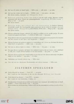 Zilveren speelgoed (Nr. 596-622)