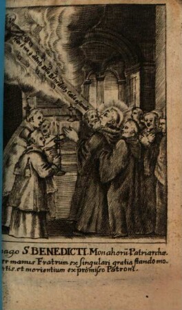 Wochentliche Ubung, Oder Anruffung Deß heiligsten Vatters und Patriarchen Benedicti, in welcher als in einem kurtzen Inhalt begriffen sein gantzes h. Leben, und Lehr seiner Regul