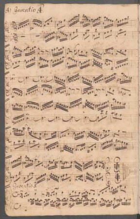 Inventionen; cemb; Es-Dur; BWV 776