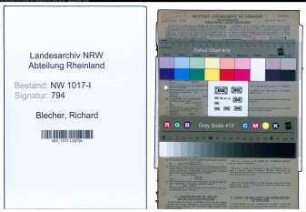 Entnazifizierung Richard Blecher , geb. 22.12.1902 (Kaufmaennischer Angestellter)