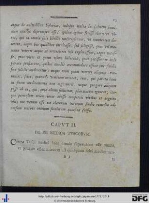 Caput II. De Re Medica Tuscorum.