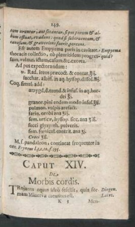 Caput XIV. De Morbis cordis.