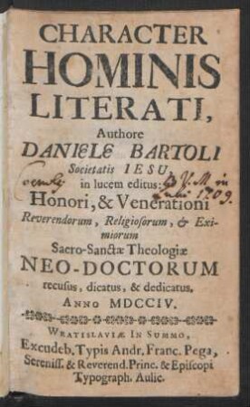 Character hominis literati