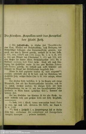 Die Kirchen, Kapellen und das Hospital der Stadt Zeitz