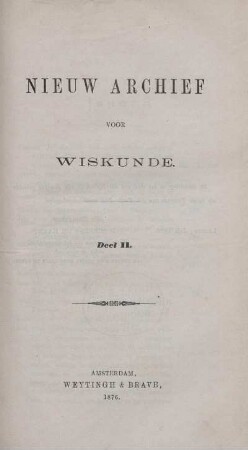 2: Nieuw archief voor wiskunde