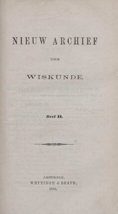2: Nieuw archief voor wiskunde